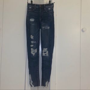 american eagle super hi-rise jeggings